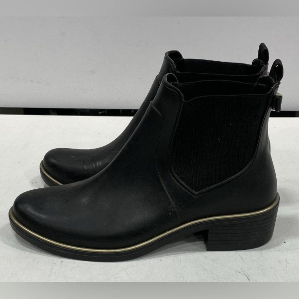 Kate Spade Black Boots with Gold Accent - Picture 4 of 6